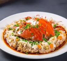 Braised Crab with Taro Meat Cake