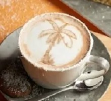 Floral Coconut Milk Latte