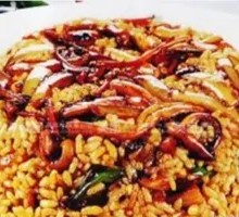 Cumin Squid Tips Fried Rice
