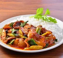 Stir-fried Pork with Rice