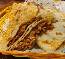 Pork and scallion dumplings