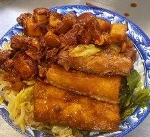 Braised Cod and Pork Rice Bowl
