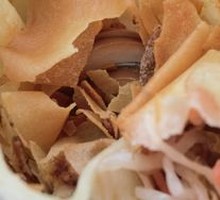 Egg and Tofu Skin Wrap in Flatbread