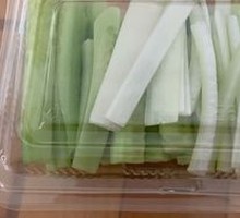 Cucumber with Green Onion Strips