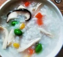 Chicken and Mushroom Rice Porridge