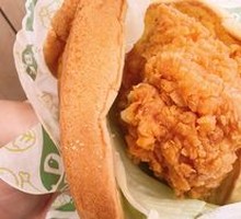 Lemon Egg Salad Crispy Chicken Burger