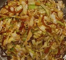 Sizzling Cabbage Noodles