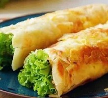 Egg Pancake with Pork Tenderloin and Grilled Sausage