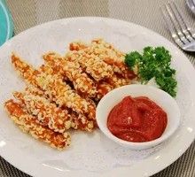 Breaded Chicken and Sausage Wrap