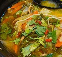 Pickled Vegetable and Pork Strips