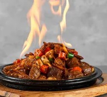 Flame-Grilled Beef Cubes with King Oyster Mushrooms