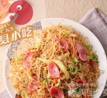 Egg and Ham Fried Rice Noodles