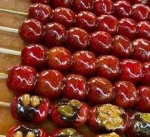 Candied hawthorn on a stick