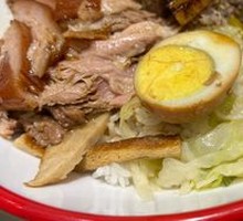 猪脚烧鸭双拼饭