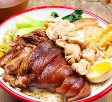 Pork Trotter and Intestine Rice Bowl