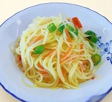 Sour Cabbage and Potato Strips