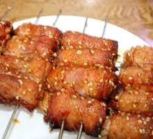 Bacon-wrapped Mushrooms Skewers