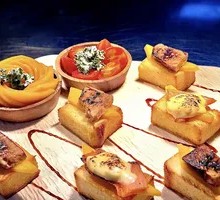 Mango Foie Gras Salmon Toast