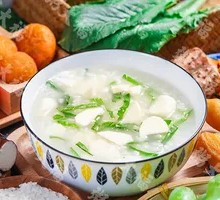 Bamboo Shoot and Greens Porridge