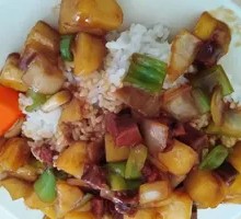 Beef and Potato Rice Bowl