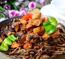 Chicken Stewed with Mushrooms