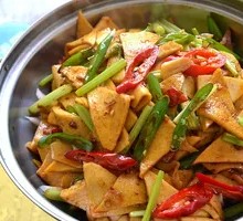 Stewed Mushrooms with Tofu Sheets