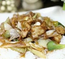 Scallion Stir-Fried Meat Rice Bowl