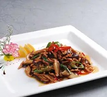 Shiitake Mushroom and Pork Strips