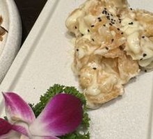 Dragon Fruit Sauce Shrimp Balls