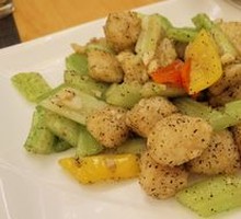 Black Pepper Fish Cubes