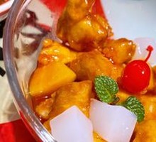 Yellow Peach Sweet and Sour Pork