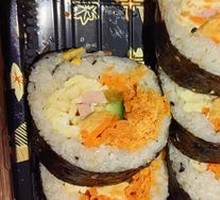 Salted Egg Yolk and Pork Floss Seaweed Rice Roll