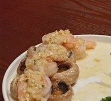 Mediterranean Mushroom Garlic Shrimp