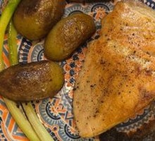 Pan-Seared Salmon Steak