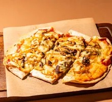 Mushroom Cheese Flatbread