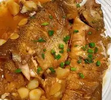 Braised Sea Bass with Garlic