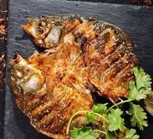 Sautéed Sole with Garlic on Iron Plate