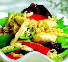 Green Pepper and Egg Fried Rice