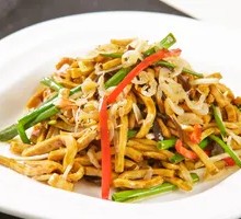 Fried Tofu and Pork Rice Bowl