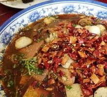 Spicy Dan Dan Noodles with Blood Sausage