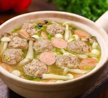 Three Delicacies Meatball Soup