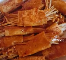 Tofu Skin with Enoki Mushrooms