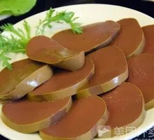 Duck Blood Stir-Fried with Leeks