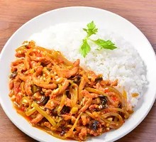 Fish-Flavored Shredded Pork Rice