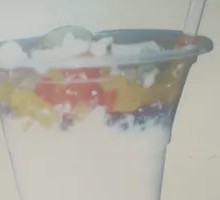 Fresh Fruit Double-Skin Milk Pudding