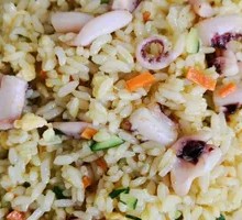 Squid Tentacle Curry Fried Rice