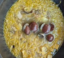 Stewed Pork Dish in Iron Pot