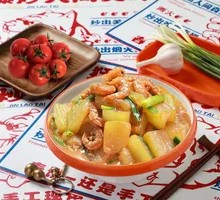 Shrimp and Winter Melon Stir-fry