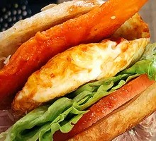 Scallion pancake with fried egg