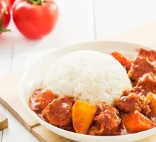 Tomato Beef Brisket Rice